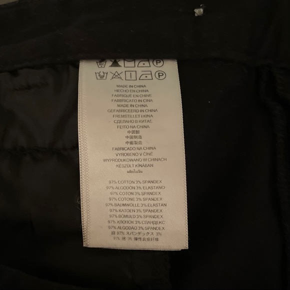 MICHAEL Michael Kors Black Straight Leg Ankle Silver Zippered Staple Pants - Picture 9 of 12